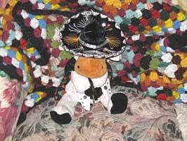 stuffed cow napping